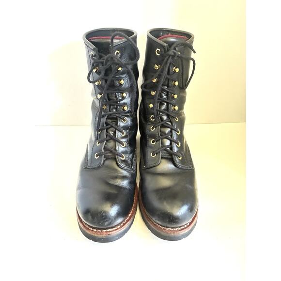 Chippewa Super Logger Work Boots Men’s Sz 11 M Black Leather Waterproof - Picture 3 of 10